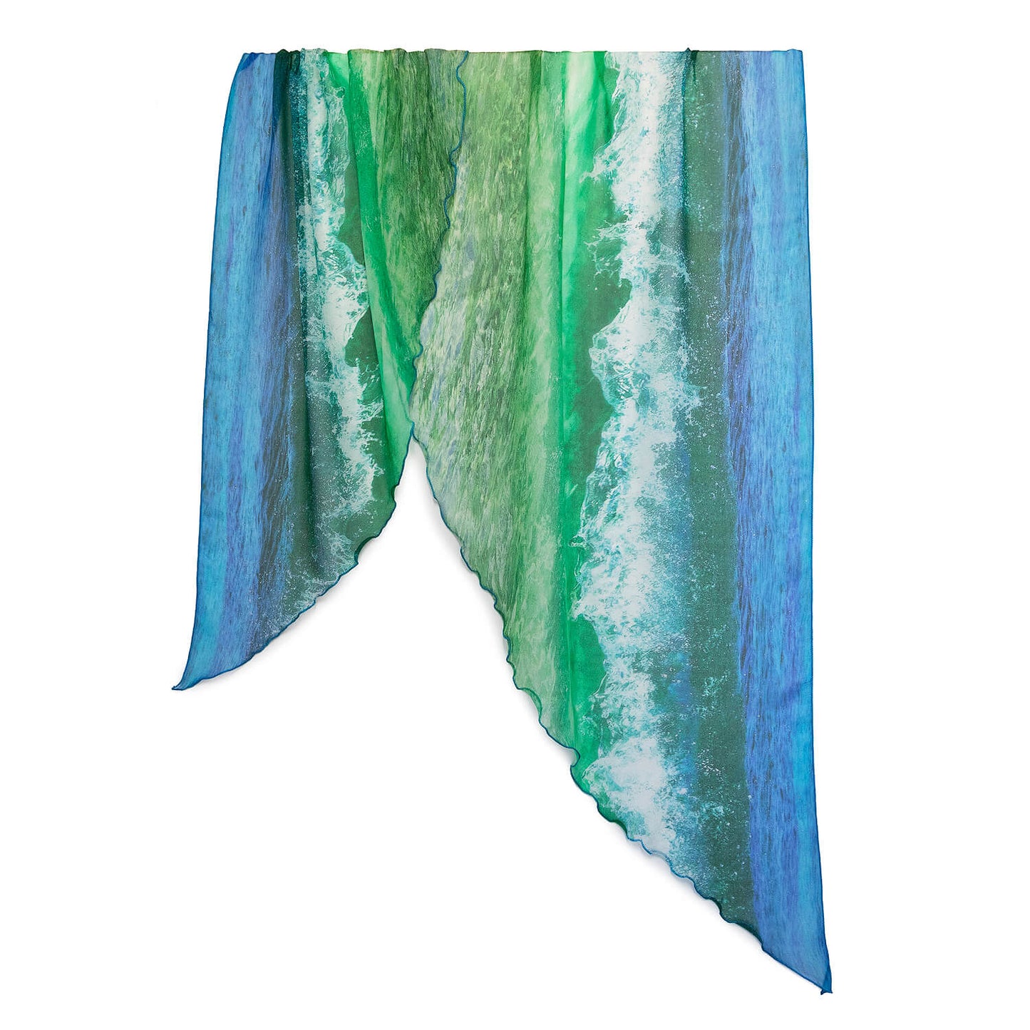 unique scoop design of silk scarf crystal wave by seahorse silks