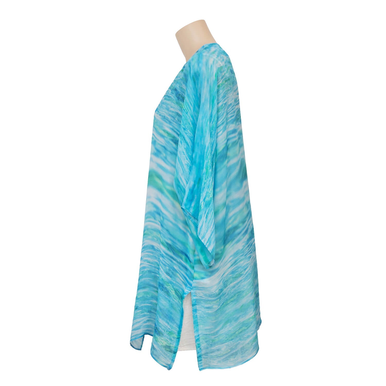 side view florida waterfall jacket coverup made in australia by seahorse silks
