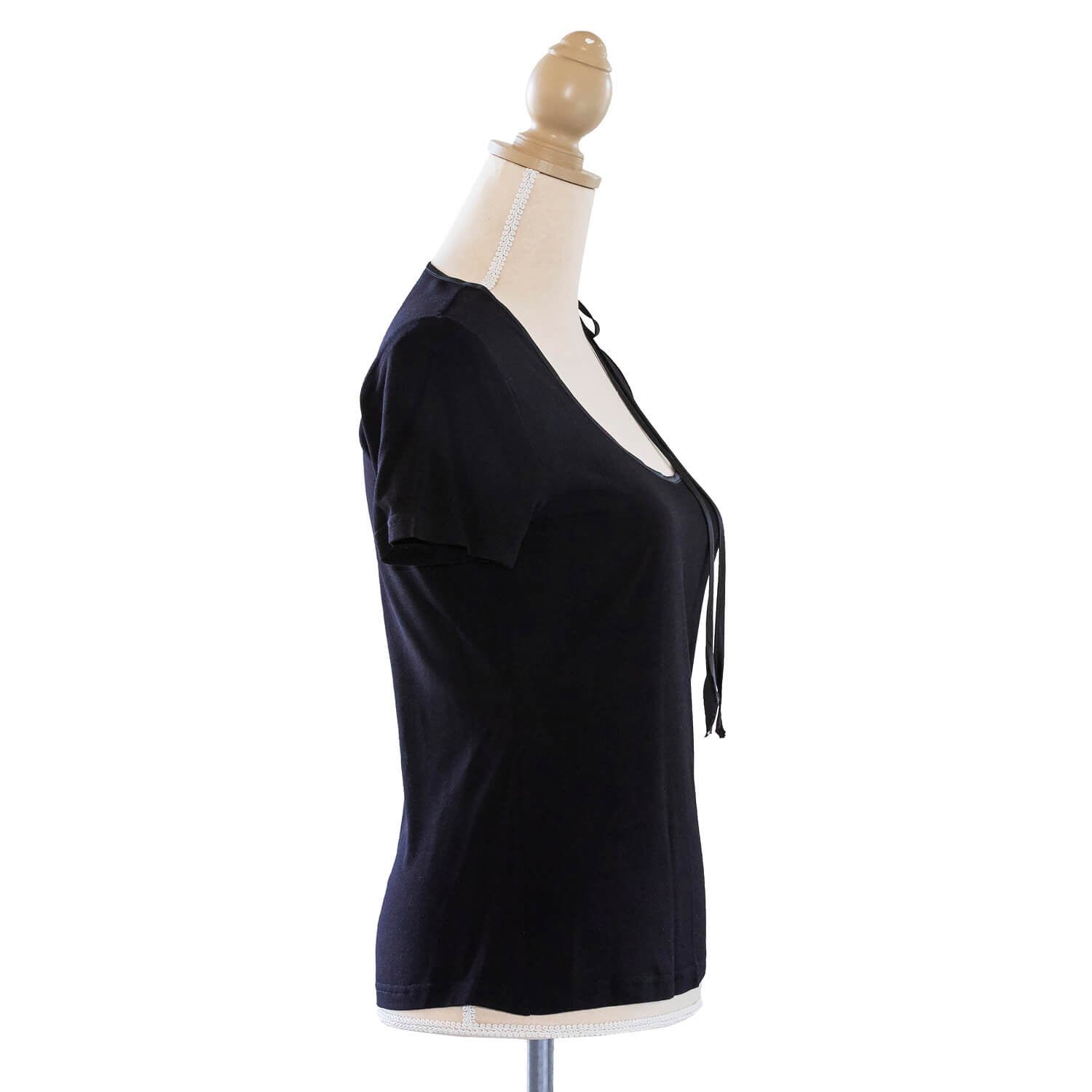 ebony black jersey top RHS by seahorse silks