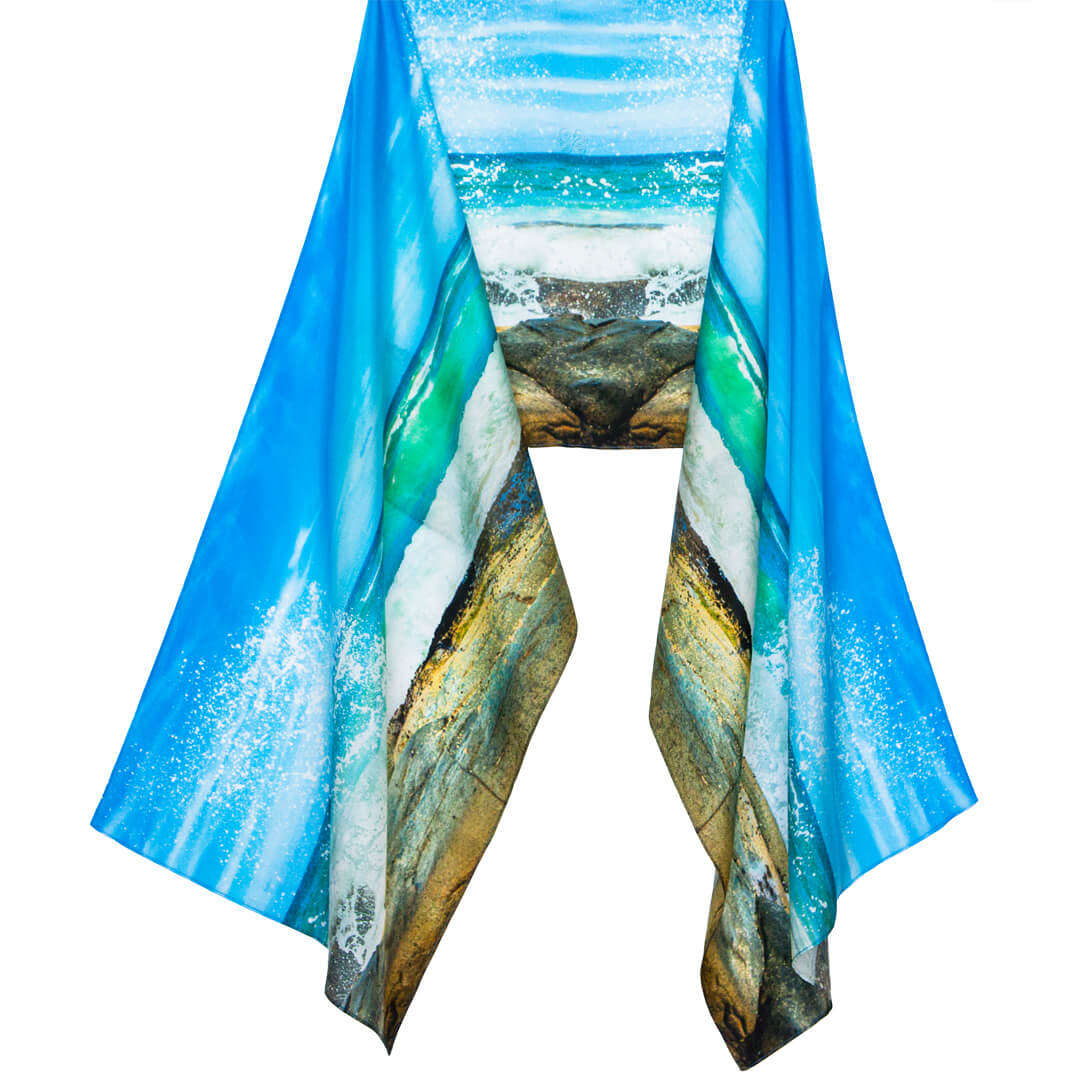 splash silk scarf by seahorse silks australian design
