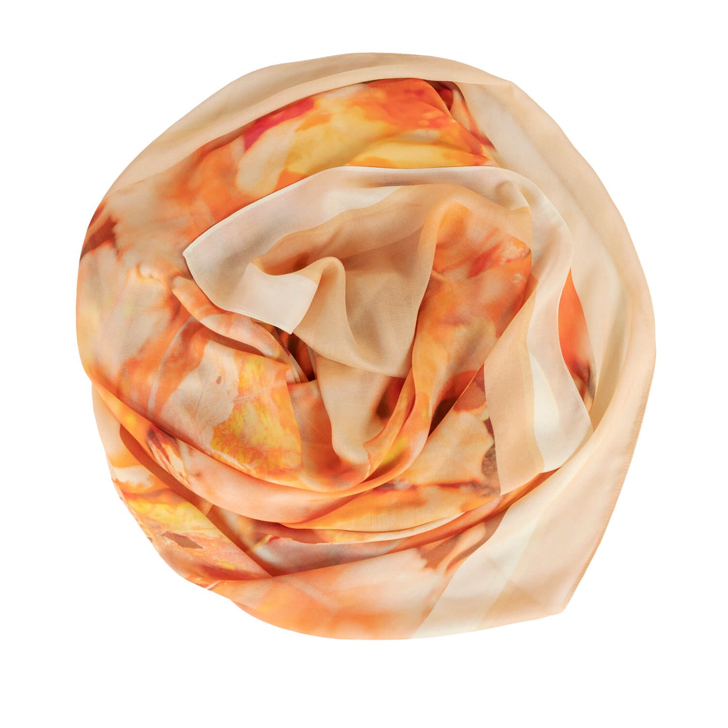 detail of fallen leaves modal scarf by seahorse silks
