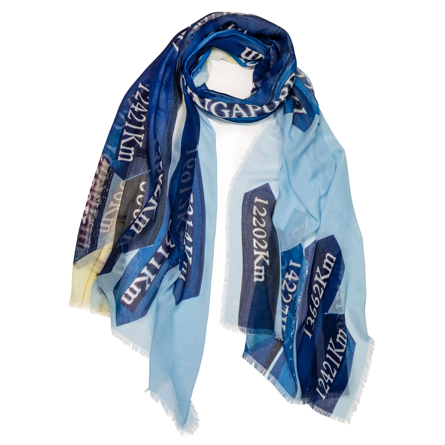 lets travel blue scarf accessory by seahorse silks