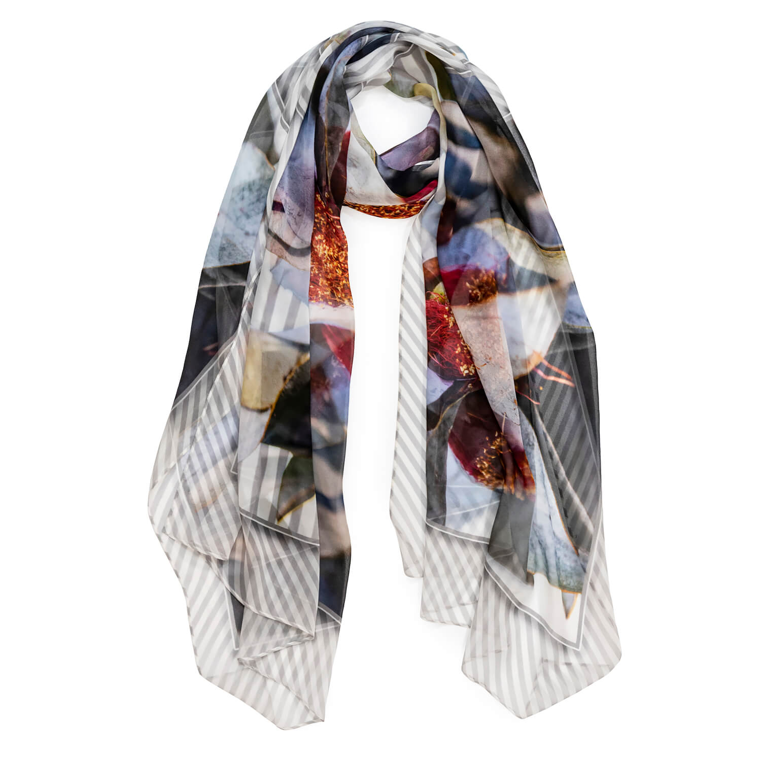 macrocarpa australian design silk scarf by seahorse silks