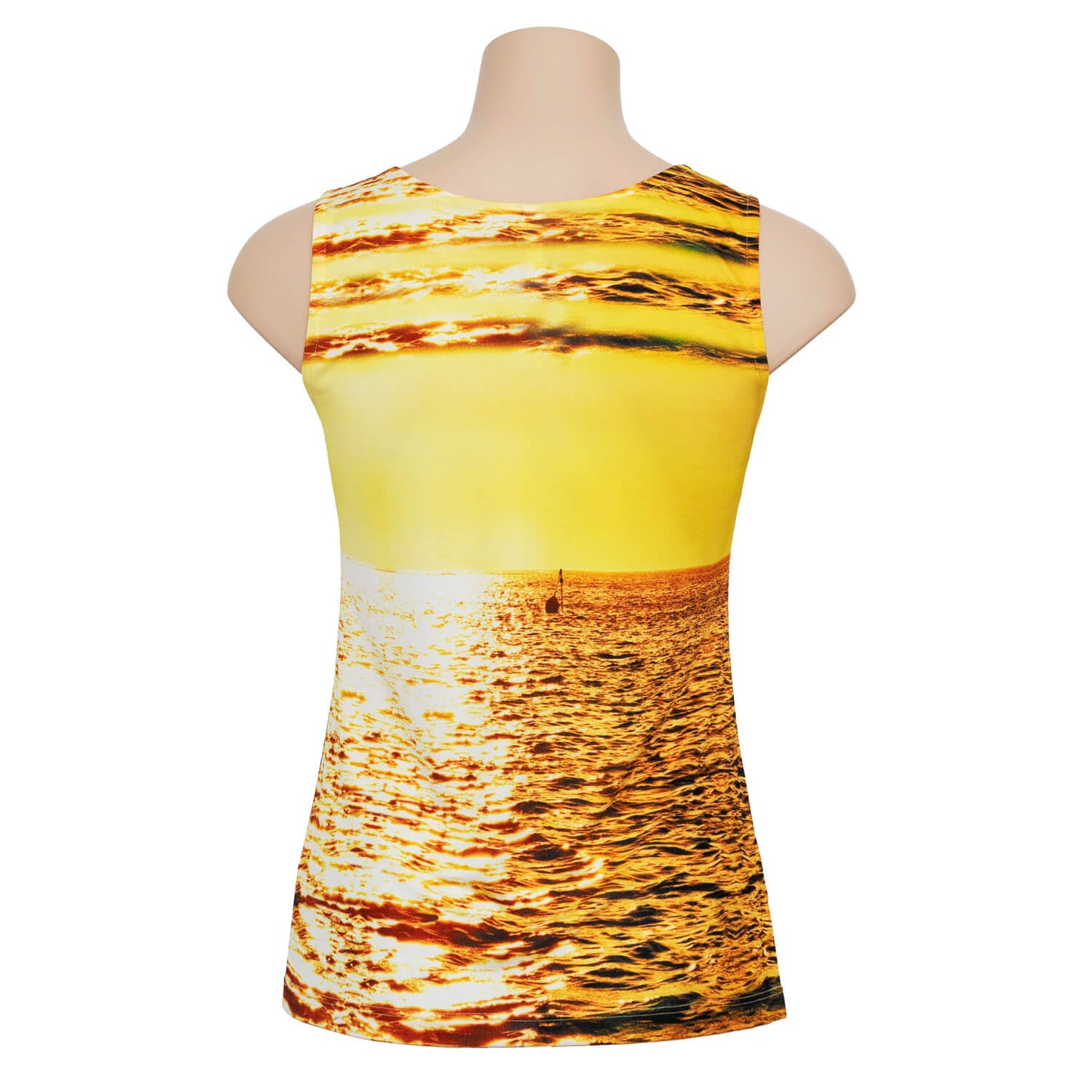 back view midas touch gold silk top by seahorse silks