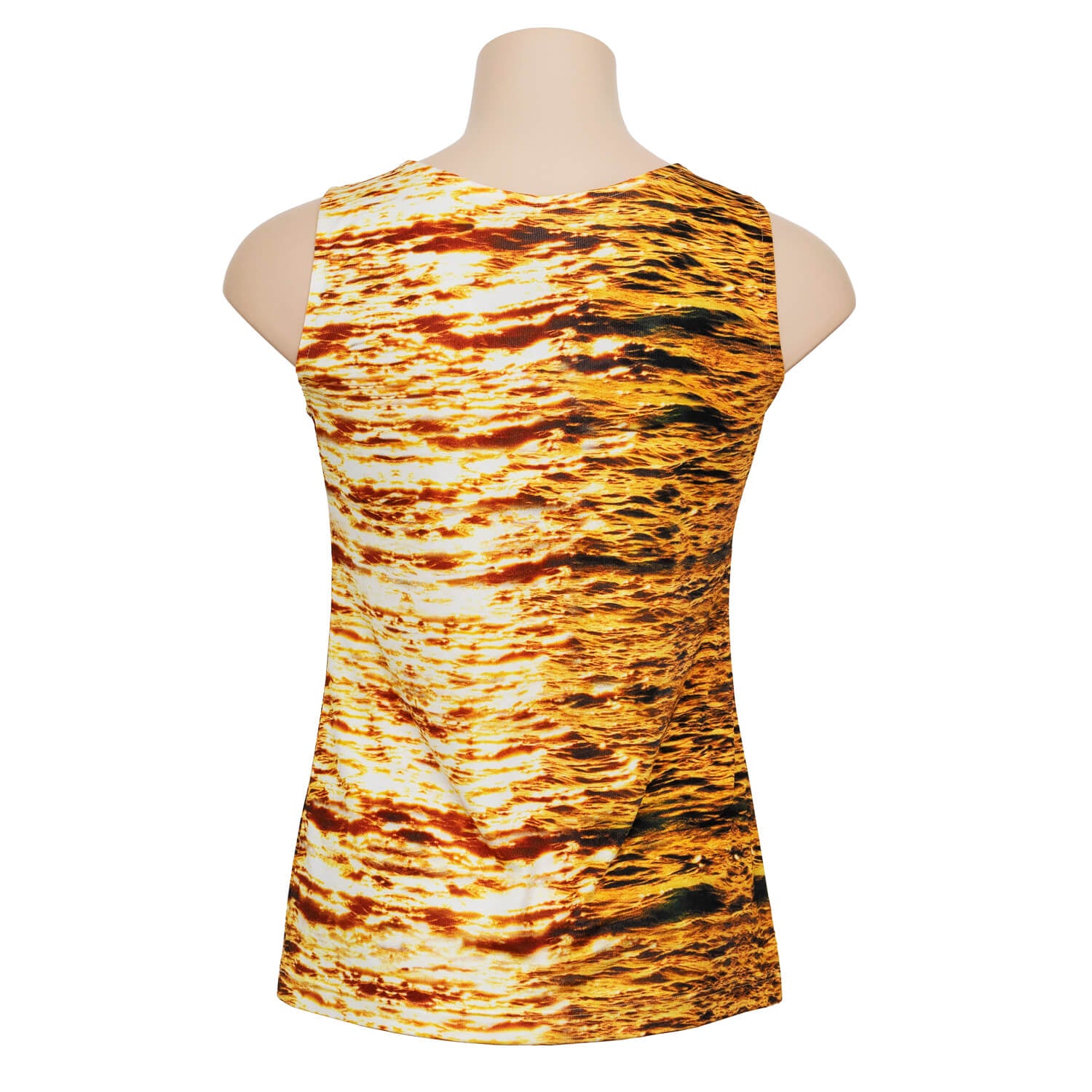 back view gold silk top midas touch by seahorse silks