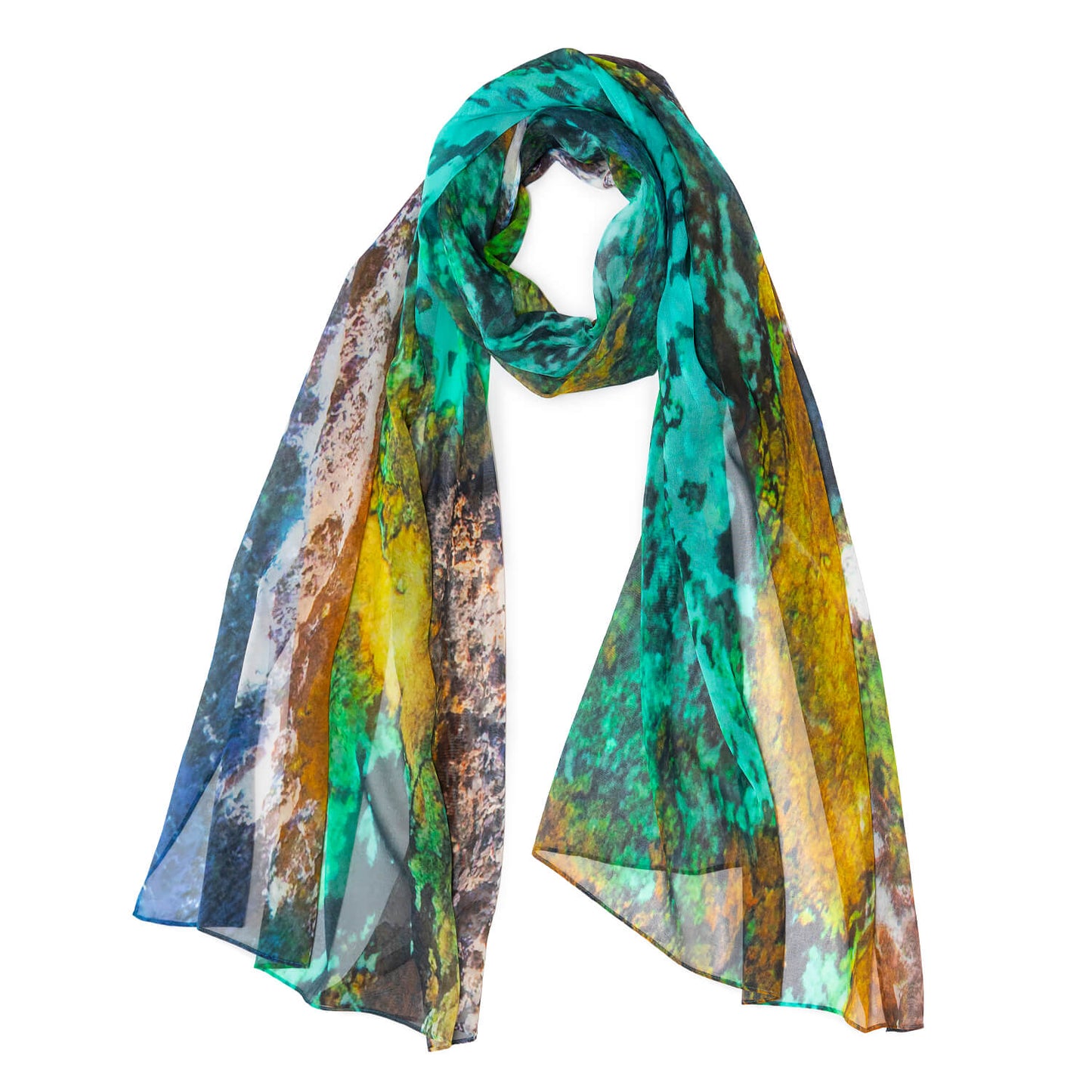 rotto reef wearable art large silk scarf by seahorse silks