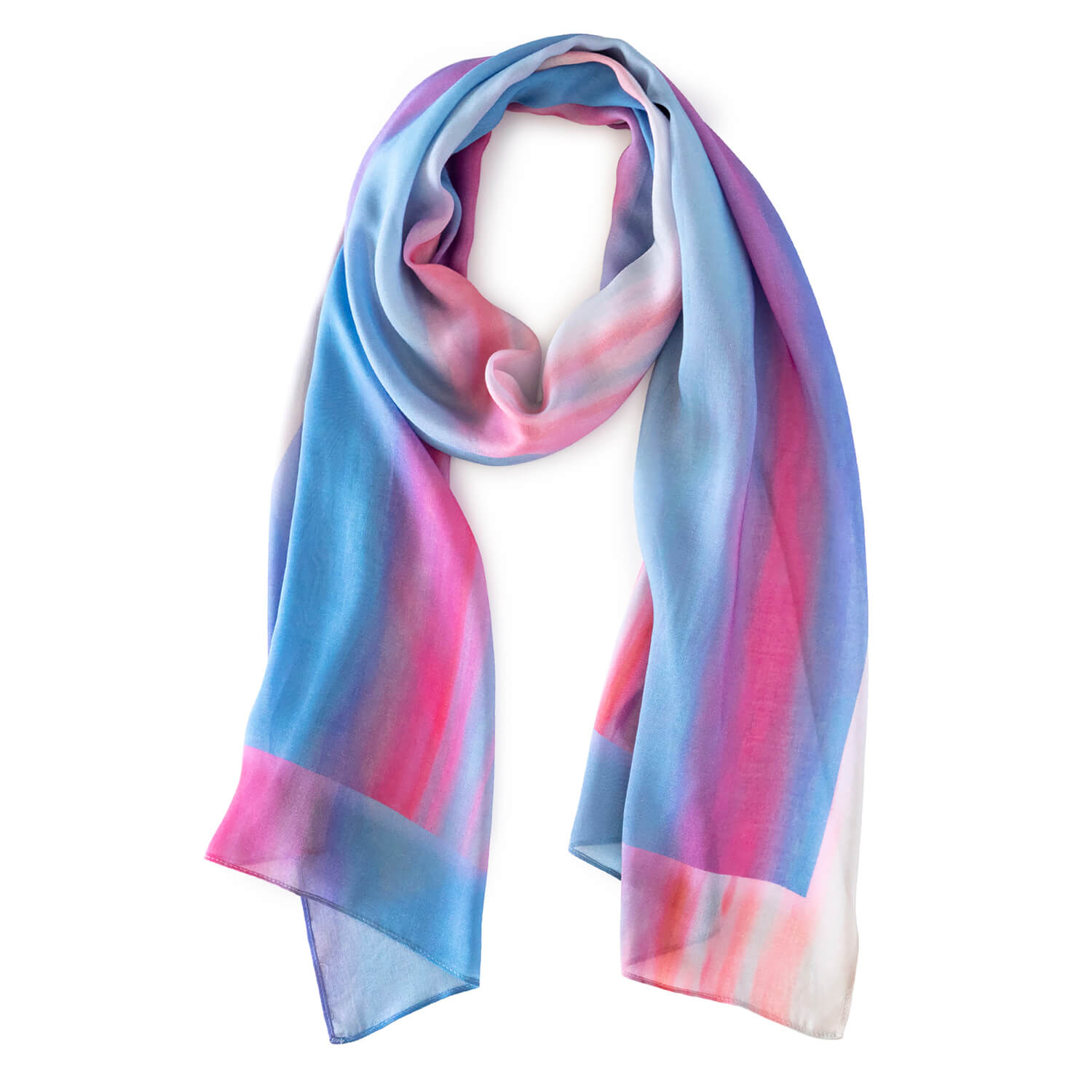 pink & blue g & t time scarf by seahorse silks