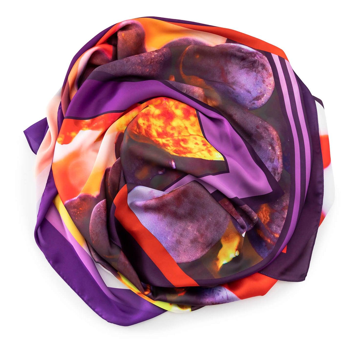 vibrant colours of vino wearable art large square scarf by seahorse silks